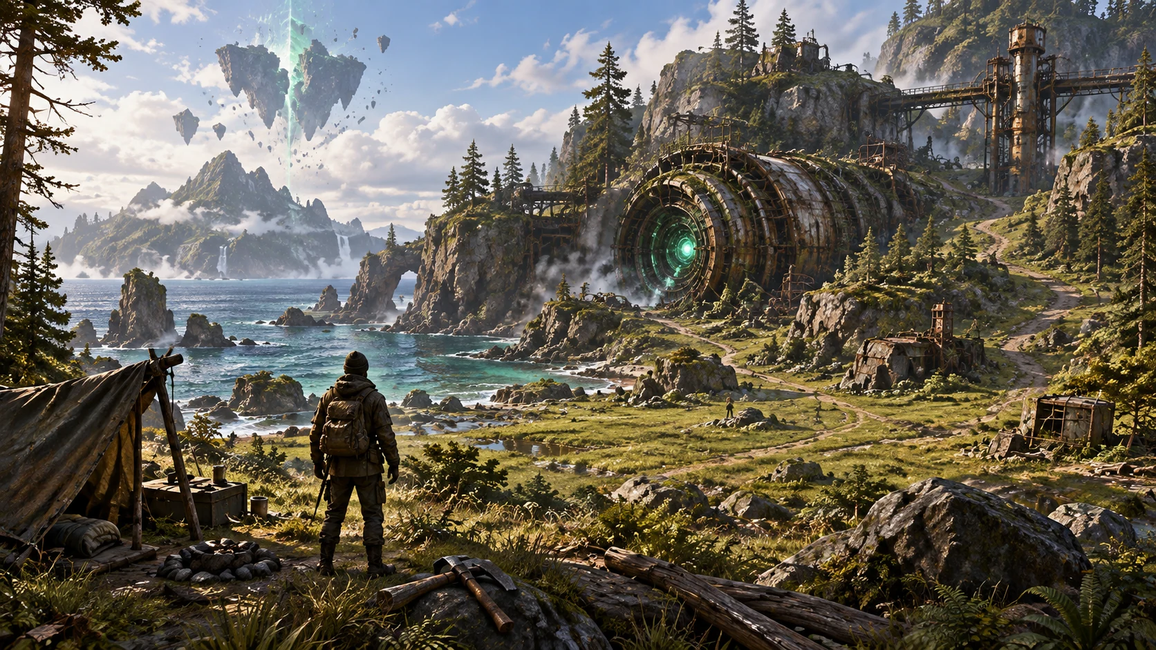Island arrival concept